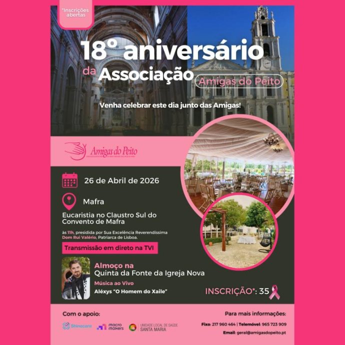 18º Aniversário da Associação Amigas do Peito