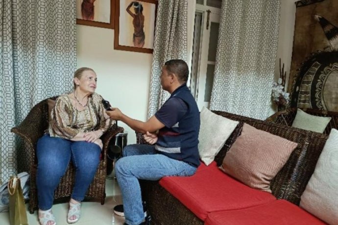 Dr.ª Emília Vieira e Enf. Verónica em Cabo Verde a convite da Liga Cabo-Verdiana Contra o Cancro